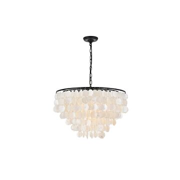 Selene 6-Light Pendant in Black