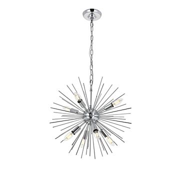 Timber 8-Light Pendant in Chrome