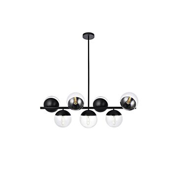 Eclipse 7-Light Pendant in Black