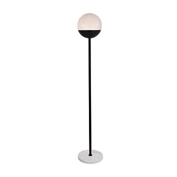 Eclipse 1-Light Floor Lamp in Black