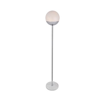 Eclipse 1-Light Floor Lamp in Chrome