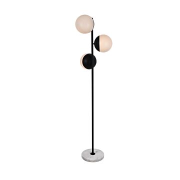 Eclipse 3-Light Floor Lamp in Black