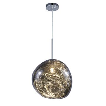 Galactic LED Pendant in Smoke by Matteo Lighting