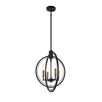 Odyssey Four Light Pendant in Black by Matteo Lighting