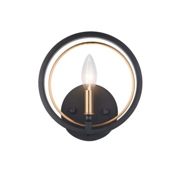 Odyssey One Light Wall Sconce in Black by Matteo Lighting