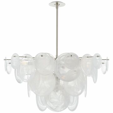 Loire  Chandelier in Polished Nickel by Visual Comfort Signature