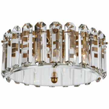 Bonnington  Flush Mount in Hand-Rubbed Antique Brass by Visual Comfort Signature