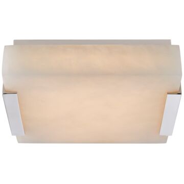 Covet LED Flush Mount in Polished Nickel by Visual Comfort Signature
