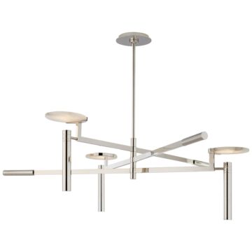 Melange LED Chandelier in Polished Nickel by Visual Comfort Signature