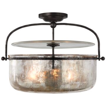 Lorford  Lantern in Aged Iron by Visual Comfort Signature