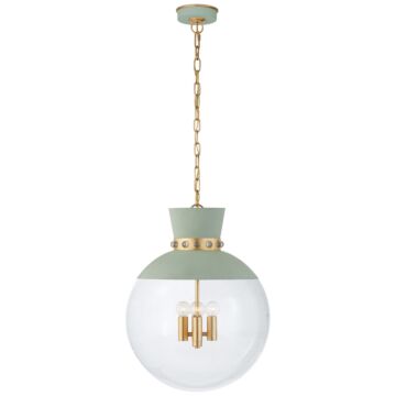 Lucia  Pendant in Celadon and Gild by Visual Comfort Signature