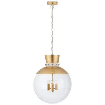 Lucia  Pendant in Gild and White by Visual Comfort Signature