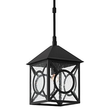 Currey & Company 19 Inch Ripley Small Outdoor Lantern in Midnight