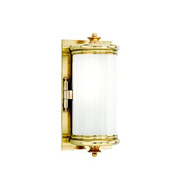 Bristol One Light Bath Bracket in Aged Brass by Hudson Valley