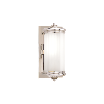 Bristol One Light Bath Bracket in Polished Nickel by Hudson Valley