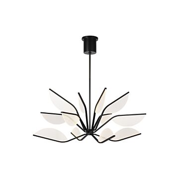 Belterra LED Chandelier in Matte Black by Visual Comfort Modern