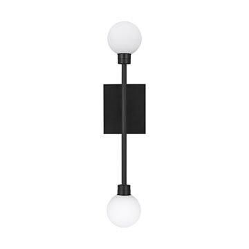Mara LED Wall Sconce in Matte Black by Visual Comfort Modern