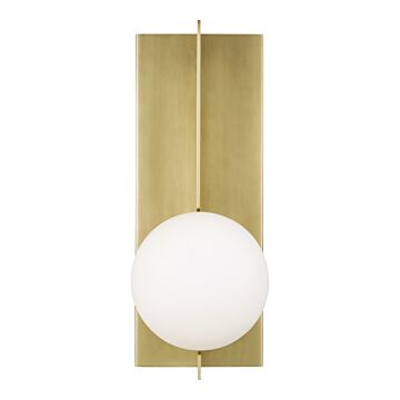 Orbel LED Wall Sconce in Aged Brass by Visual Comfort Modern
