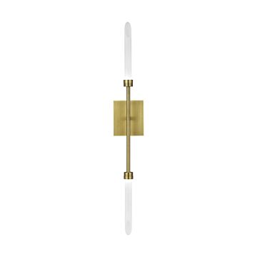 Spur LED Wall Sconce in Aged Brass by Visual Comfort Modern