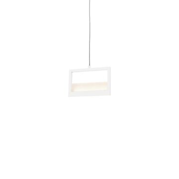 Ratio LED Pendant in White by Kuzco