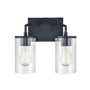 Beverlly Two Light Vanity in Matte Black by Millennium