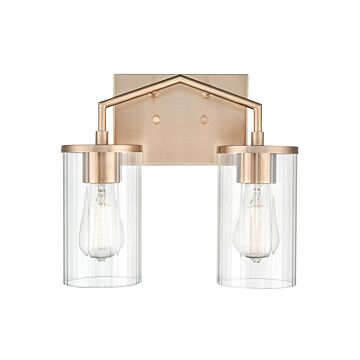 Beverlly Two Light Vanity in Modern Gold by Millennium