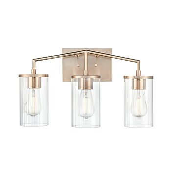 Beverlly Three Light Vanity in Modern Gold by Millennium
