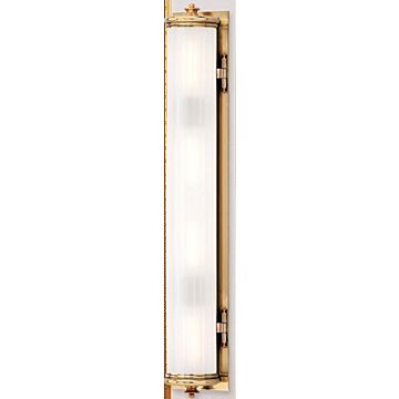 Bristol Four Light Bath Bracket in Aged Brass by Hudson Valley