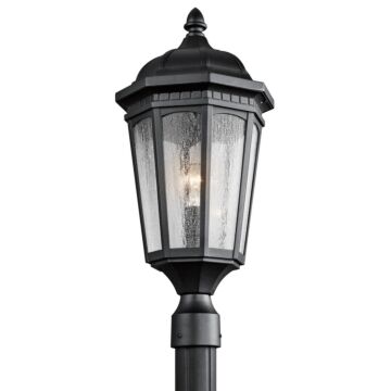 Courtyard One Light Outdoor Post Mount in Textured Black by Kichler