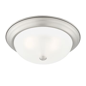 Decorative Flushmount 3-Light Flushmount in Pewter