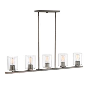 Liam 5-Light Island Pendant in Bronze (Satin Copper)