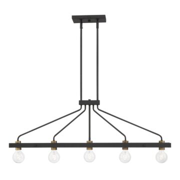 Ravella 5-Light Island Chandelier in Black
