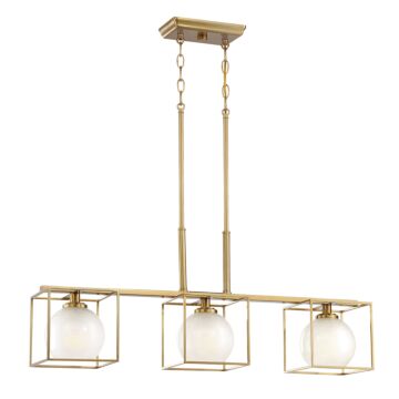 Cowen 3-Light Island Chandelier in Brushed Gold