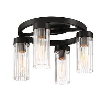 Braden 4-Light Semi-Flush Mount in Iron (Graphite)