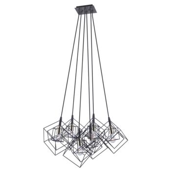 Artistry Chandelier in Matte Black & Polished Nickel by Artcraft Lighting