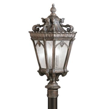 Tournai Three Light Outdoor Post Mount in Londonderry by Kichler