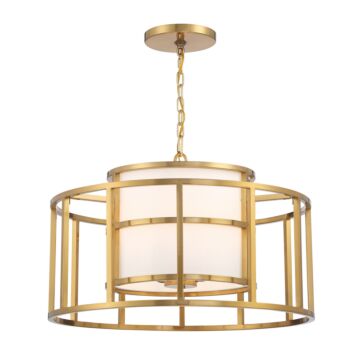 Hulton Five Light Chandelier in Luxe Gold by Crystorama