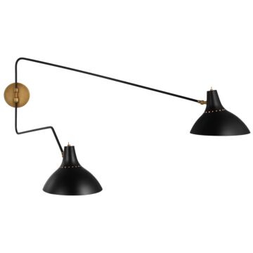Charlton  Wall Sconce in Black by Visual Comfort Signature