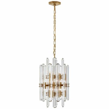Bonnington  Chandelier in Hand-Rubbed Antique Brass by Visual Comfort Signature