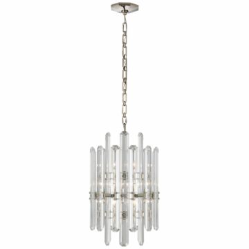 Bonnington  Chandelier in Polished Nickel by Visual Comfort Signature