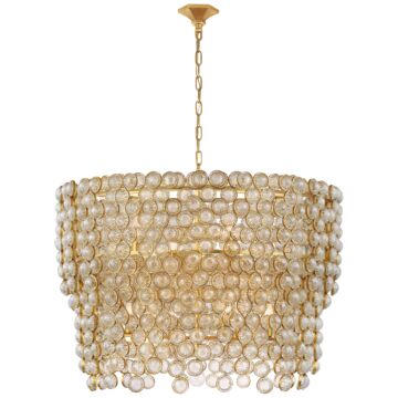 Milazzo  Chandelier in Gild and Crystal by Visual Comfort Signature