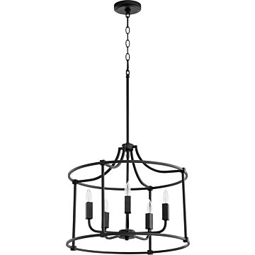 Olympus Five Light Nook in Textured Black by Quorum International