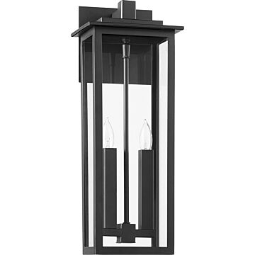 Westerly Two Light Wall Mount in Textured Black by Quorum International