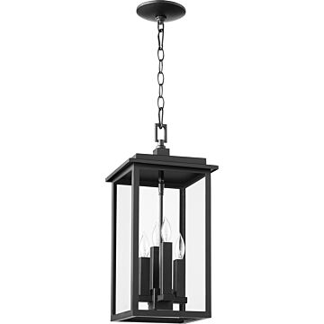 Westerly Four Light Pendant in Textured Black by Quorum International