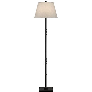 Lohn 1-Light Floor Lamp in Mol Black
