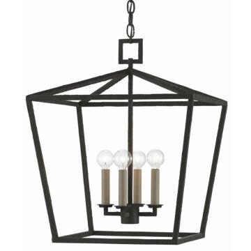 Denison Collection Lantern in Molé Black by Currey & Company
