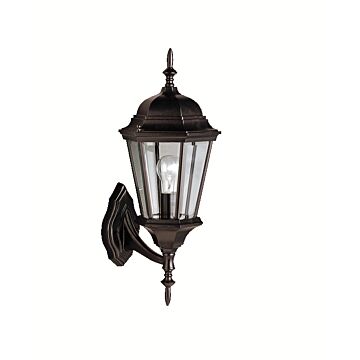 Madison One Light Outdoor Wall Mount in Black by Kichler