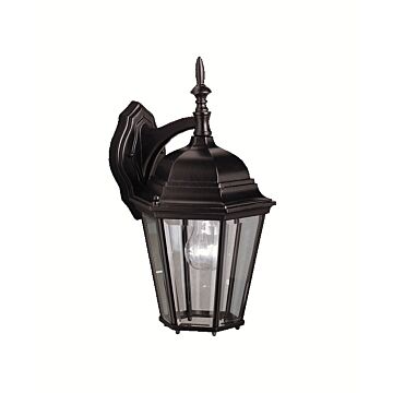 Madison One Light Outdoor Wall Mount in Black by Kichler