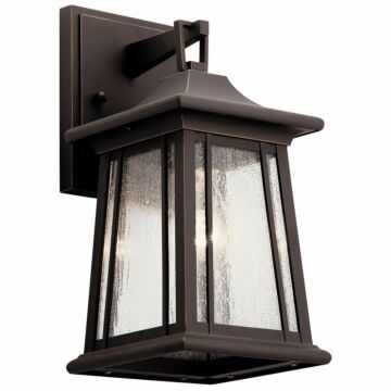 Taden One Light Outdoor Wall Mount in Rubbed Bronze by Kichler
