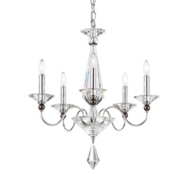Jasmine Five Light Chandelier in Silver by Schonbek